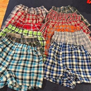Boys boxer shorts - 12 pairs . Good condition - Hanes. Poly cotton blend